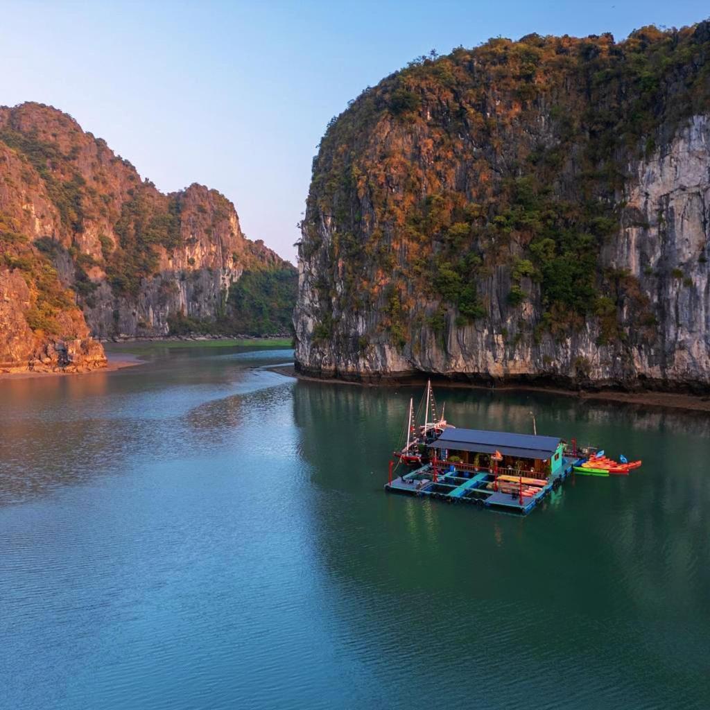 Eco Floating Farm Stay Cai Beo Chan Chau Eksteriør bilde